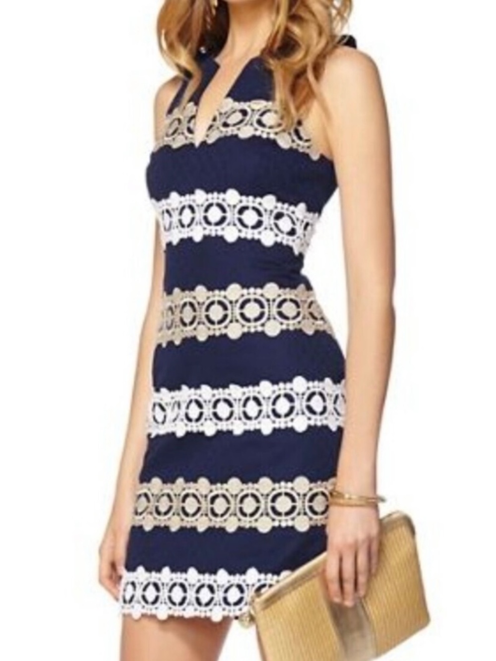 Lilly Pulitzer Augusta Shift Dress Navy Size 0 XS
